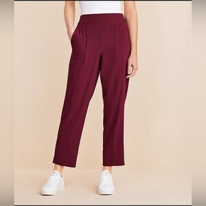 Lou & Grey Wanderweave Pants - Maroon - Small